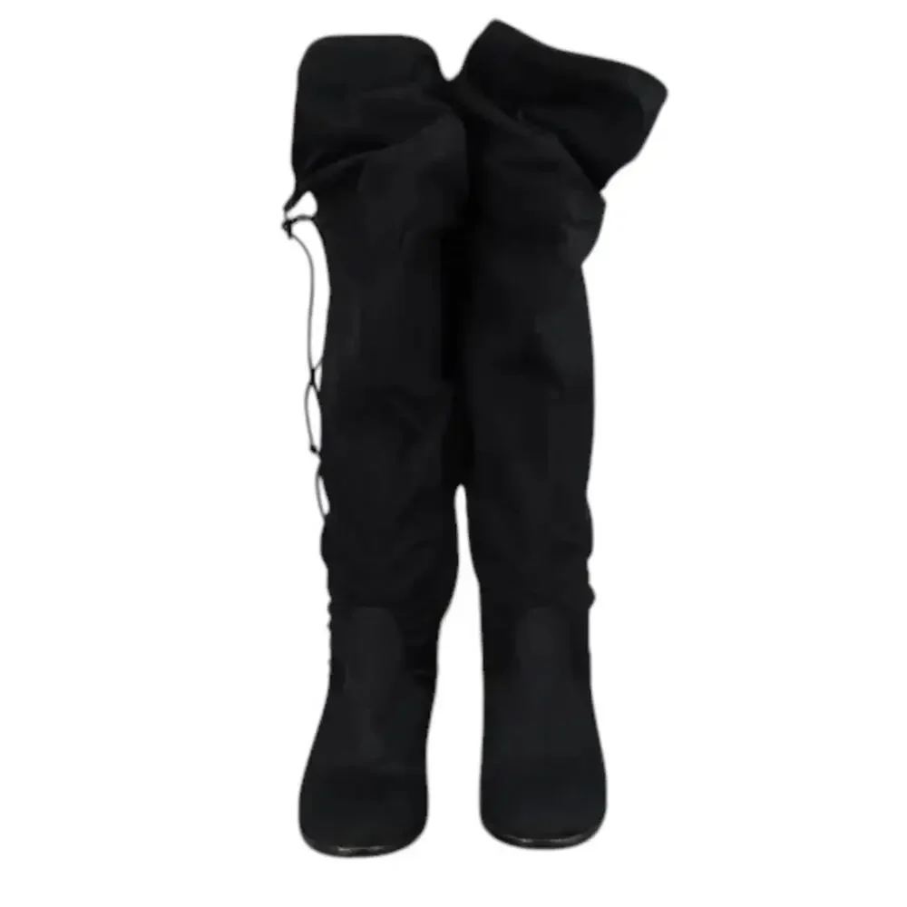 Steve Madden Shoes Womens 6.5 Boots Fashion Over The Knee Thigh High Tie Classic
